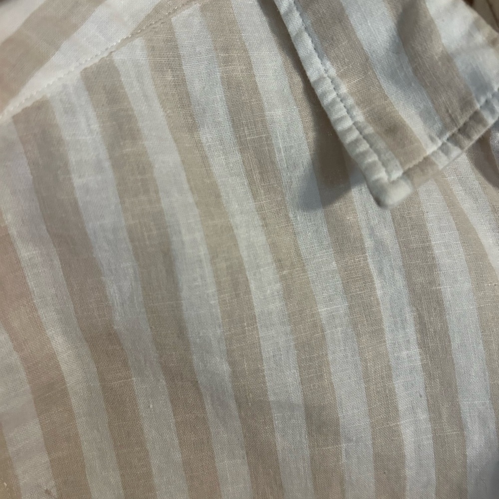 Men's H&M Striped Beige Shirt - Picture 3 of 3